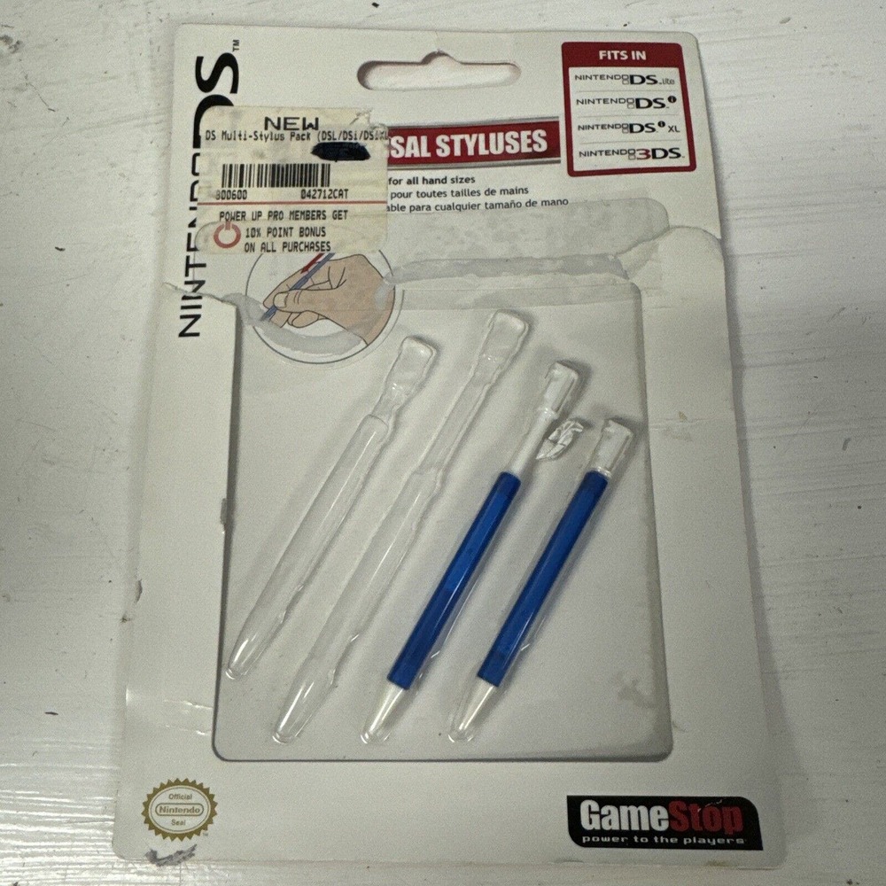 (2) Blue Stylus pen for the Nintendo DS System Console In Open Package